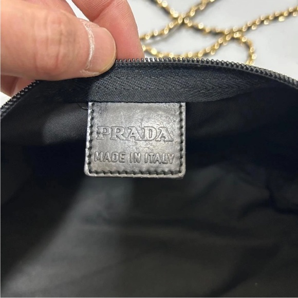 Prada Black Crossbody Bag with Gold Chain - Picture 13 of 13